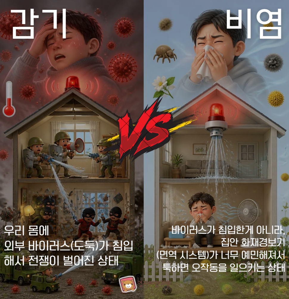 감기 비염 차이